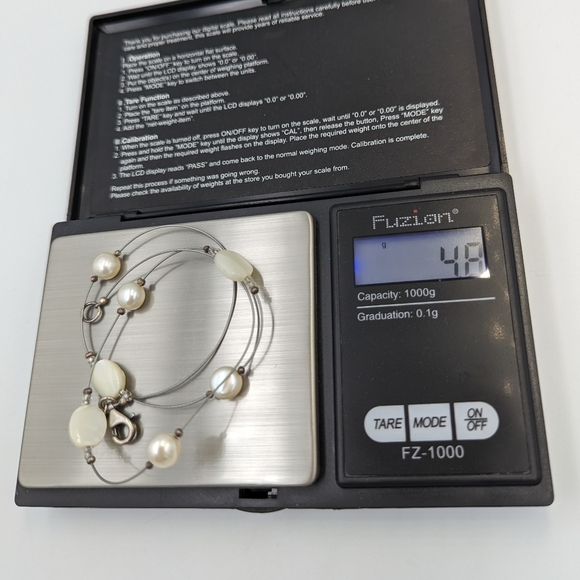 Silpada 925 mother of Pearl Freshwater Pearl floating necklace Guc - Picture 10 of 11